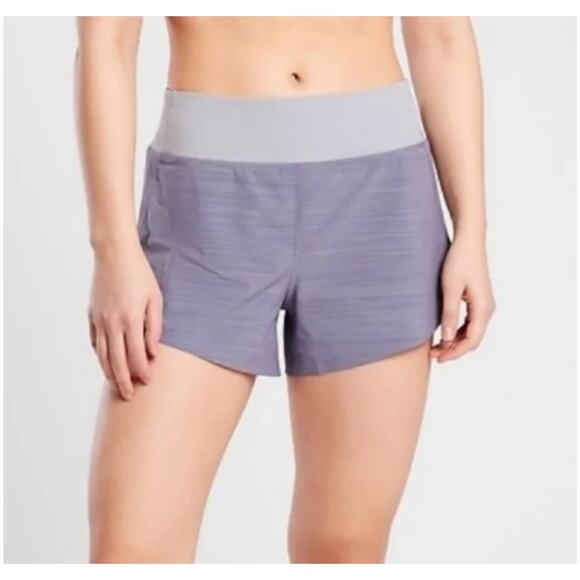 Athleta Run With It Textured 3.5" Short Violet Purple Women's 1X Plus Ladies Gym - Picture 2 of 11